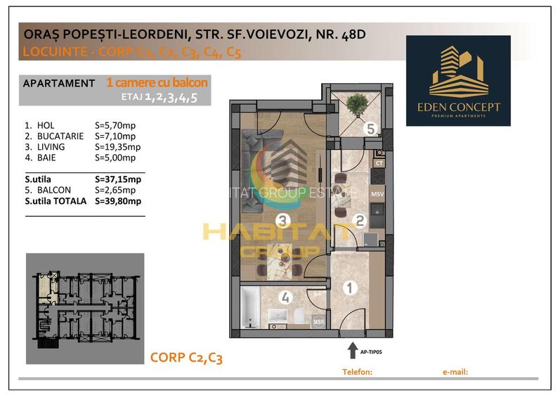 Garsoniera 40mp - Rezidential NOU - premium - 8