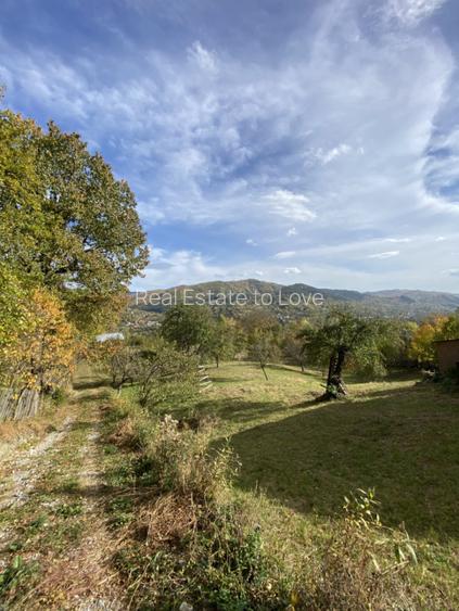 Teren retras panoramic cu panta lina, utilitati si copaci mari - 4