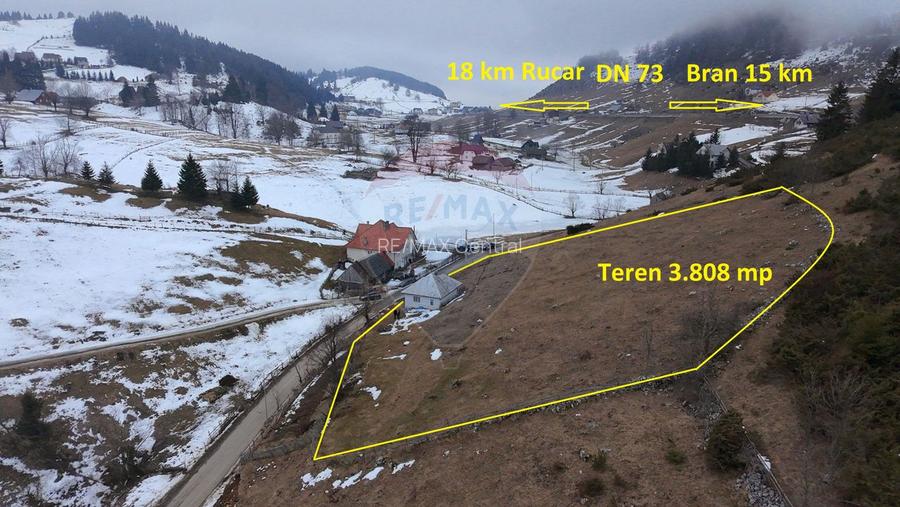 Casă + Teren Intravilan Fundata | Vedere Panoramică | Apă, curent - 7