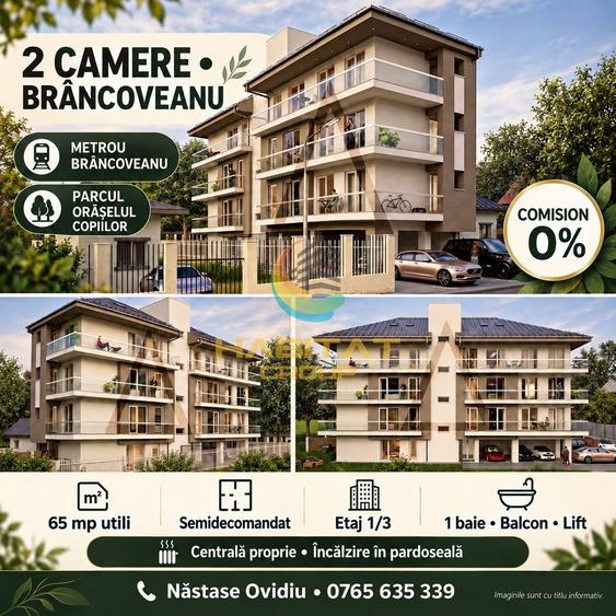 Apartament 2 Camere Brâncoveanu Metrou și Orășelul Copiilor Comision 0%