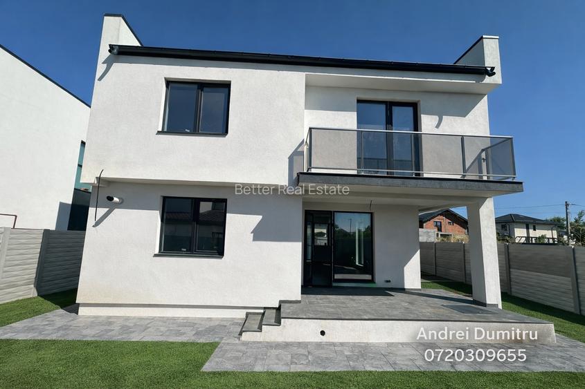 Casă modernă P+1 în Comuna Berceni – 4 camere, teren 310 mp, utilități - 7