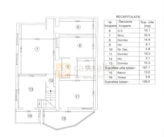 Pascani -Stefan cel Mare, 4 camere, 126mp, etaj 1, doua locuri parcare - 43
