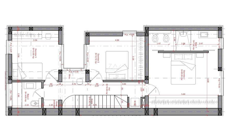 Comision 0! Pozitie excelenta. 3 dormitoare. Zid dublu. - 45