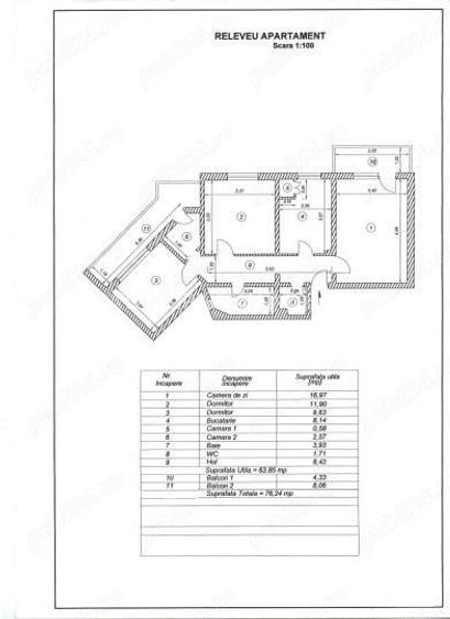 APARTAMENT 3 CAMERE DECOMANDAT CONFORT 0 ZONA DACIA - 6