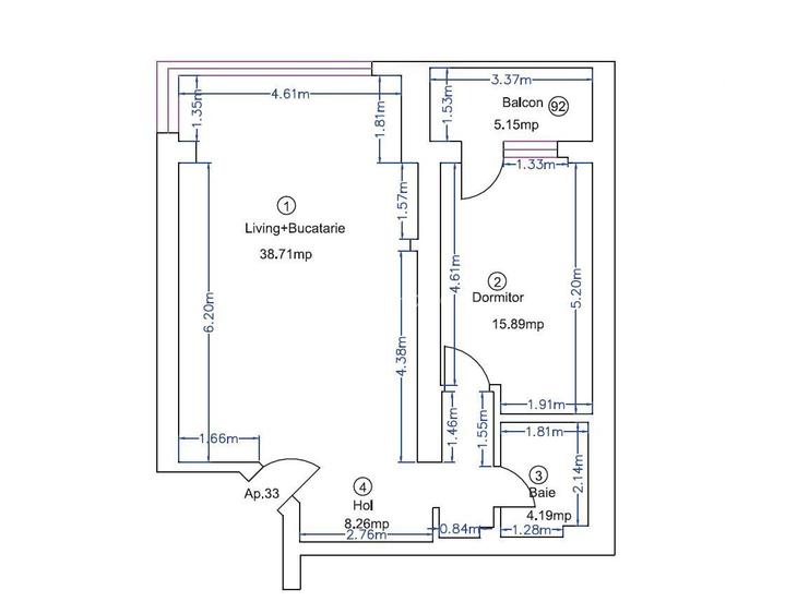 2 CAMERE | PIPERA | IVORY | INVESTIȚIE | ROND OMV | NORD | PRET + TVA - 1