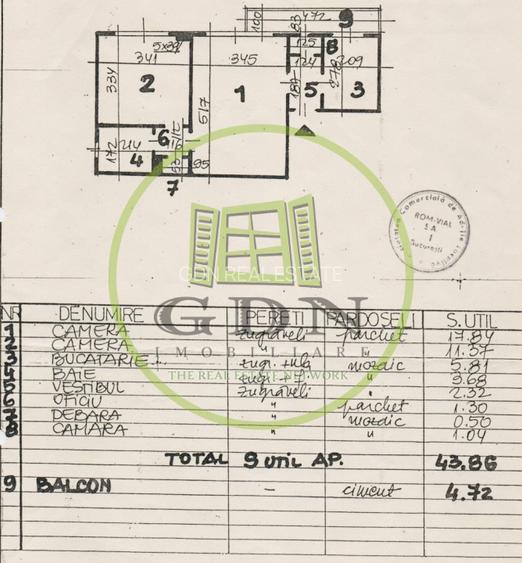 2 camere Domenii Mihalache | bloc reabilitat | centrală  | metrou 1 mai -2 min. - 10