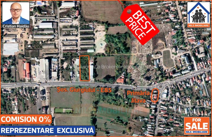 Teren 4967mp | Intravilan | Utilitati | Jilava - Sos. Giurgiului - E85 - 3