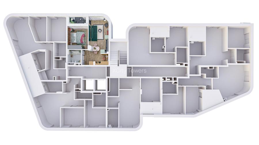 | Apartament cu 2 camere tip studio-131545 euro cu TVA inclus - 1