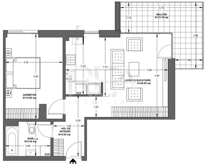 2 camere Ultracentral Tepes Voda 152  - 11