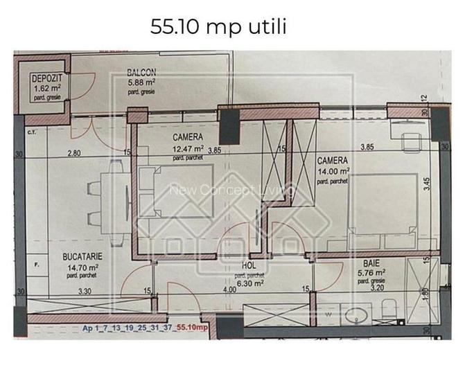 Apartament de vanzare in Sibiu - 3 camere + balcon - ansamblu nou - 2