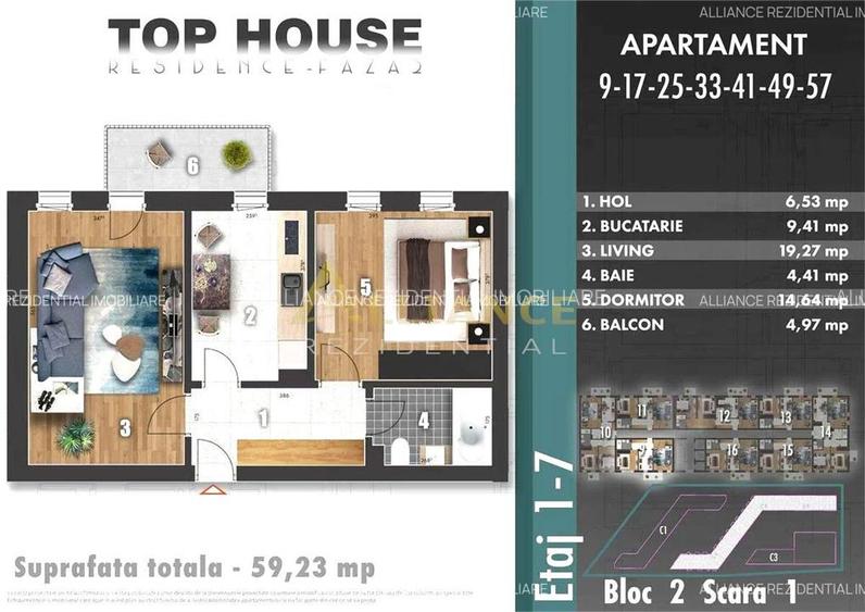 Parc Tudor Arghezi Ap 2 Camere Decomandat - 9