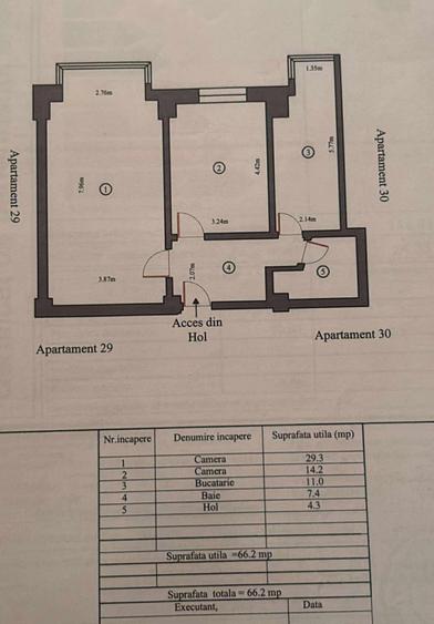 Faleza Nord - vedere la mare - apartament cu 2 camere -lux