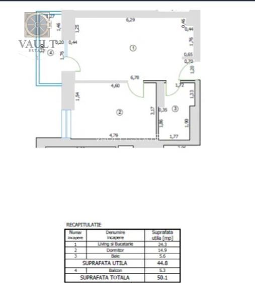 Apartament 2 camere -LUX -CORTINA NORTH PIPERA - 8