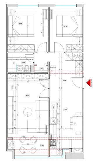 Apartament corporate premium, 3 camere, 71 mp, Str. Putnei – Calea București - 16