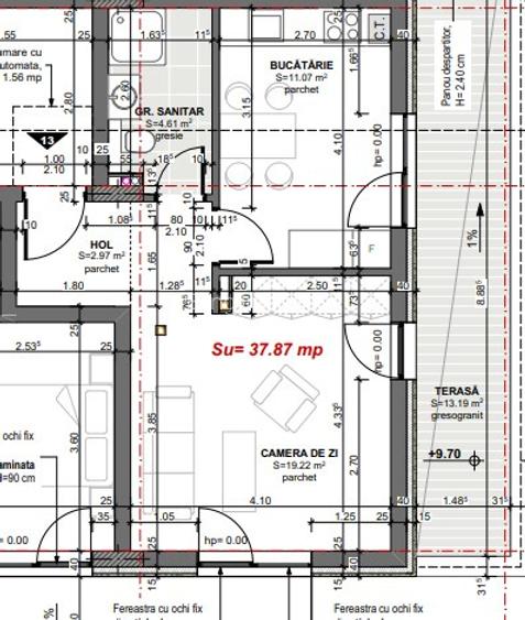 2 camere, 37mp  – partial finisat, perfect de amenajat - 6