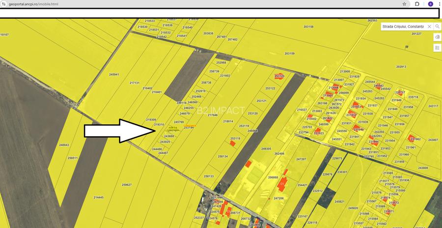 Teren intravilan 2375mp zona Palas cu deschideri generoase la doua strazi 122x20 - 5