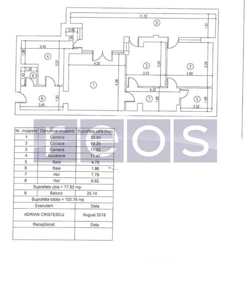 VANZARE 3 CAMERE | LAGUNA RESIDENCE | 102MP | MOBILAT-UTILAT LUX | - 28