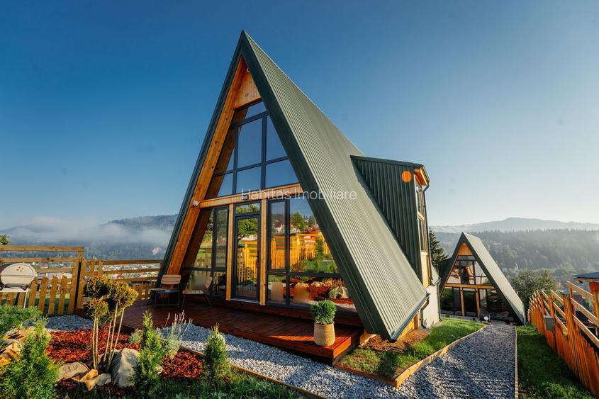 Afacere la cheie in Vatra Dornei, 2 cabane tip A Frame! - 14