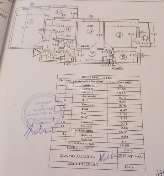 3 camere decomandat, Militari, centrală proprie, 2 băi, 2 balcoane, 8 min metrou - 11