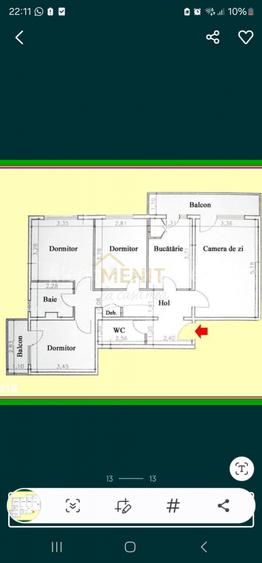 Apartament 4 camere Nord Mega Image - 10