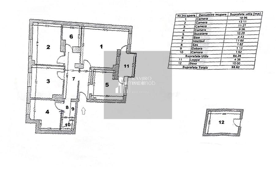 Ap. 4 camere 100mp -central Popesti Leordeni - 2 locuri parcare - 2