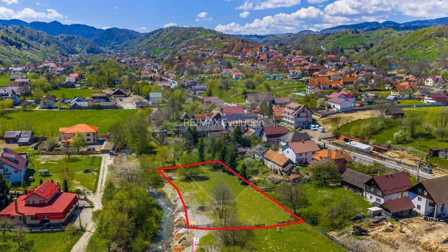 COMISION 0%| TEREN INTRAVILAN 1805 MP | PANORAMĂ MUNTE |MOIECIU DE JOS - 2
