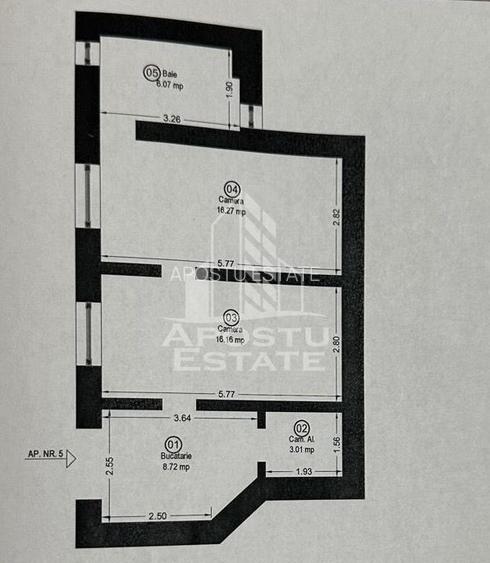 Apartament elegant, 2 camere, într-un palat istoric – Zona Iosefin - 11