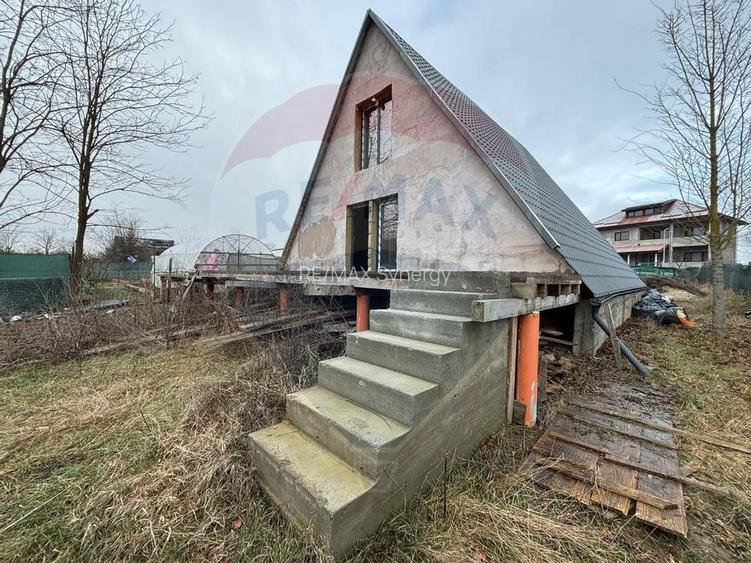 Casă unifamilială tip A-Frame in Snagov 160 mp, structură din lemn - 16