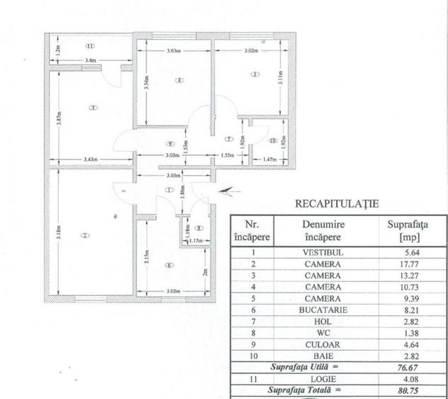 4 camere Drumul Taberei, 80 mp, etaj 4/4 - 13