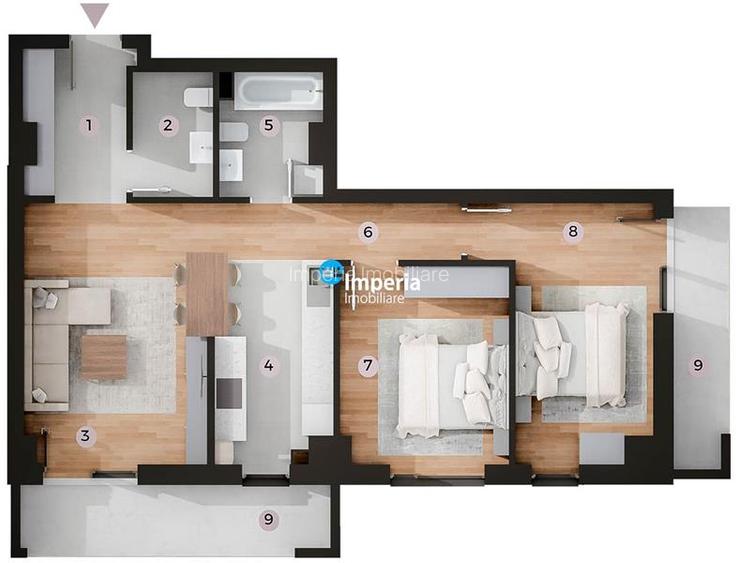 Tatarasi - Kaufland,  apartamente cu 3 camere la pret Promotional! - 4