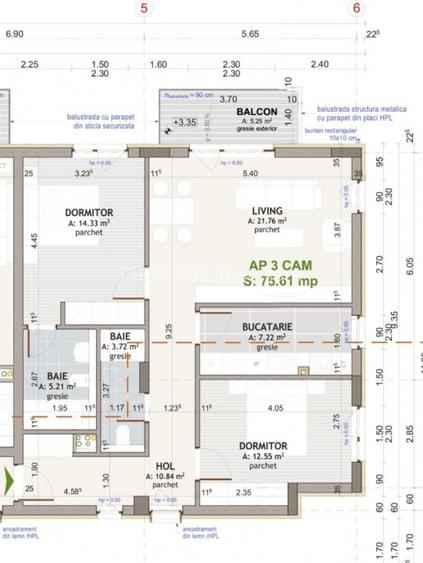 Apartament modern cu 3 camere de vanzare Calea Borhanciului - Cluj - 15