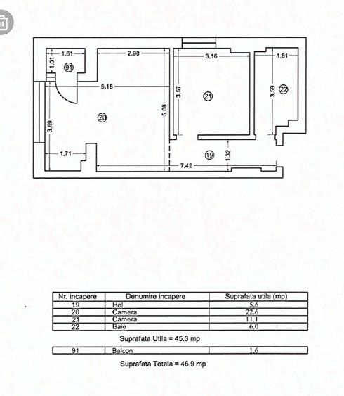 Mamaia Nord - Building Ștefan Resort  apartament 2 camere COMISION 0% CUMPĂRĂTOR - 21