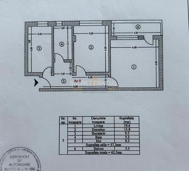 Apartament 2 camere decomandat, etaj 1, bloc boutique - Comision 0% - 1