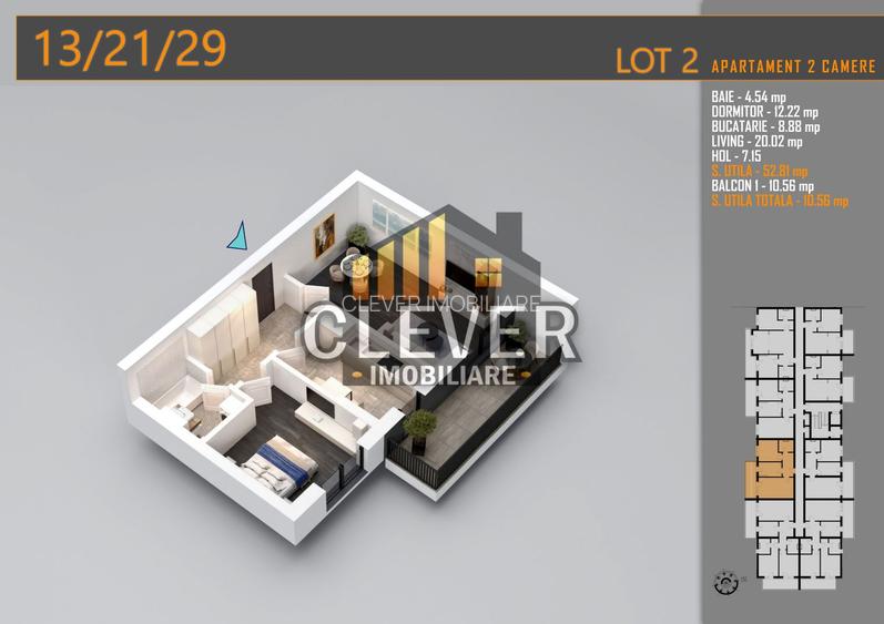 Apartament 2 Camere, Comision 0%, Pallady - Metrou Teclu - 3