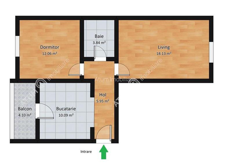 Apartament 2 camere balcon si pivnita situat in zona Strand din Sibiu - 9
