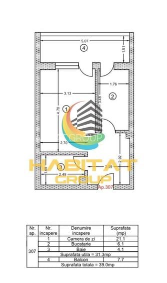 Mutare Rapida! Garsoniera Decomandata 39mp Cu Parcare Inclusa Popesti-Leordeni - 1