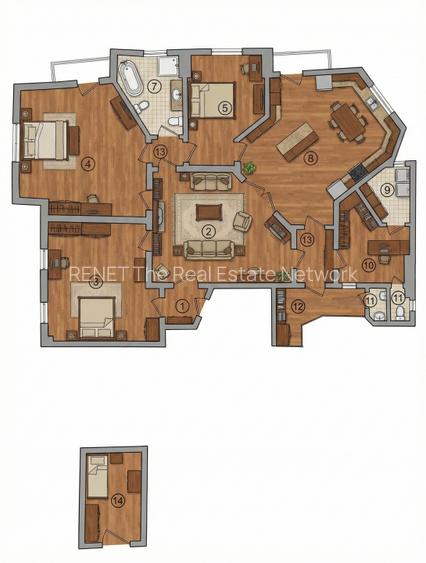 Povestea unui apartament rar, pe Jules Michelet - Piata Romana - 17