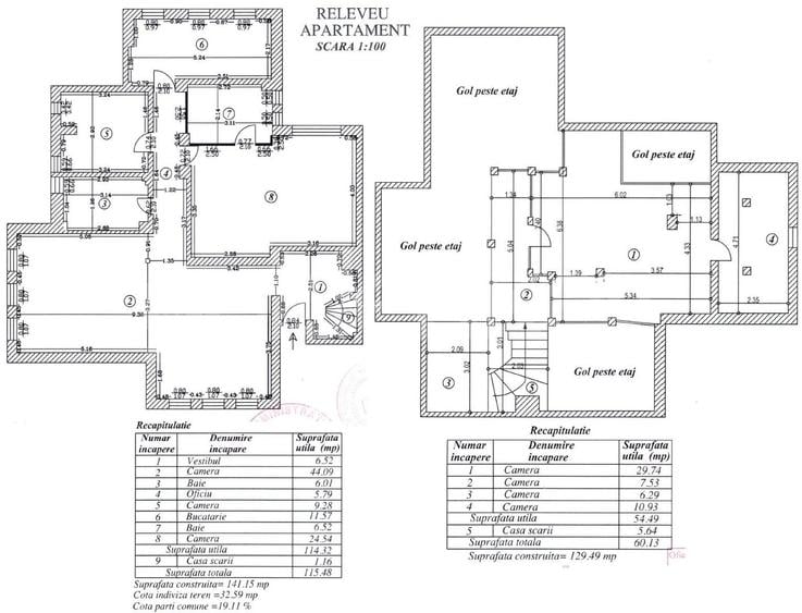 Duplex in vila renovat cu 4 camere, 2 bai | zona linistita | 200mpc - 1