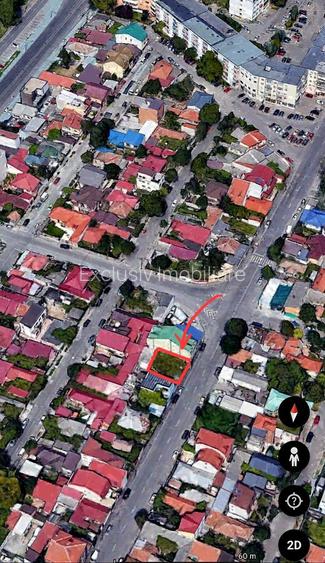 Bd. 1 Mai Vechi - Teren de Vanzare cu casa demolabila - Deschidere 15 m - 2