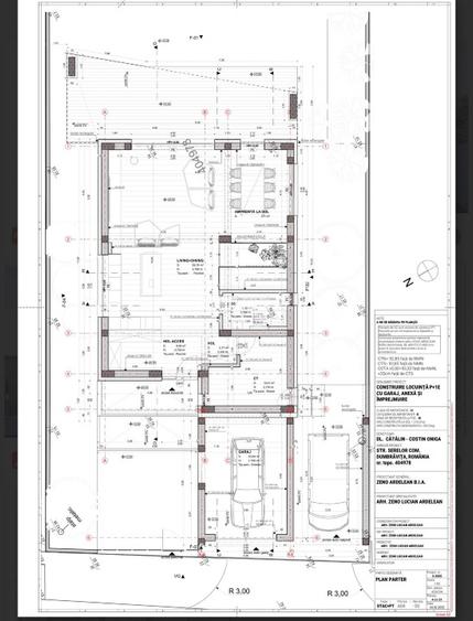 Direct proprietar, vand teren 604 mp, proiect autorizat, Locuinta P+1E  - 2