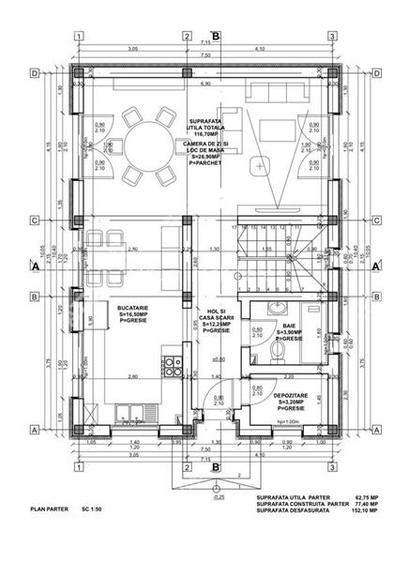 Casa individuala 4 camere 2 bai 120 mp utili 300 mp teren in Sura Mica - 9