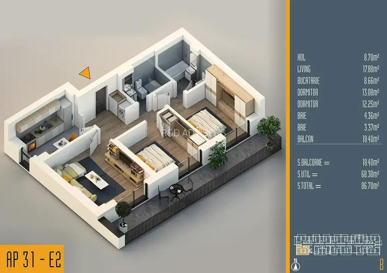 Apartament 3 camere Theodor Pallady - 5