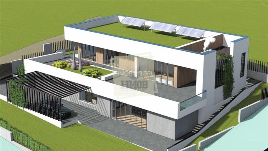 Teren intravilan cu PUD si priveliste spre Sibiu in zona Sura Mare - 5