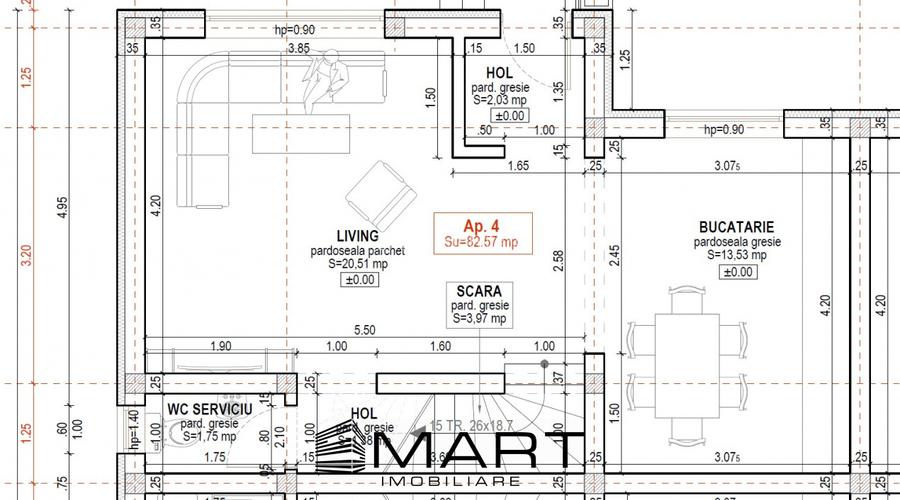 Casa tip Cvadruplex 82 mp teren 170mp cartier Arhitectilor - 5