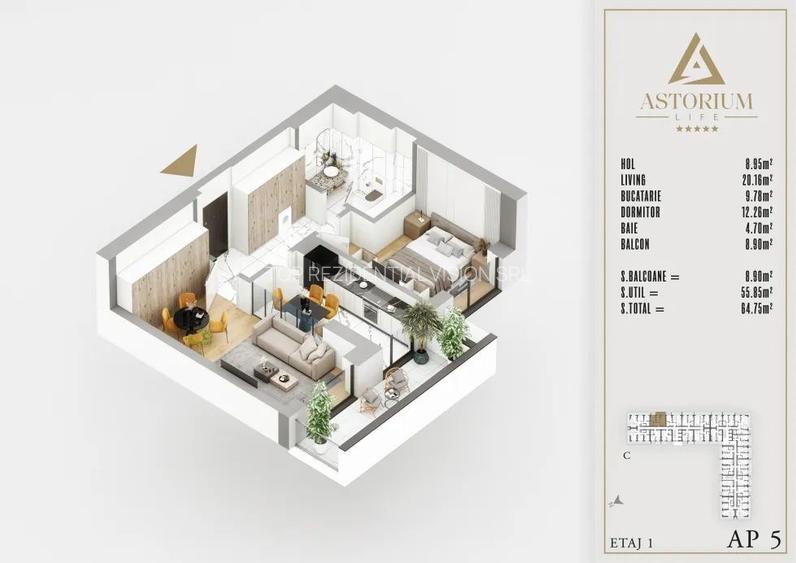 Apartament 2 Camere// Astorim Life// Comision 0! - 2