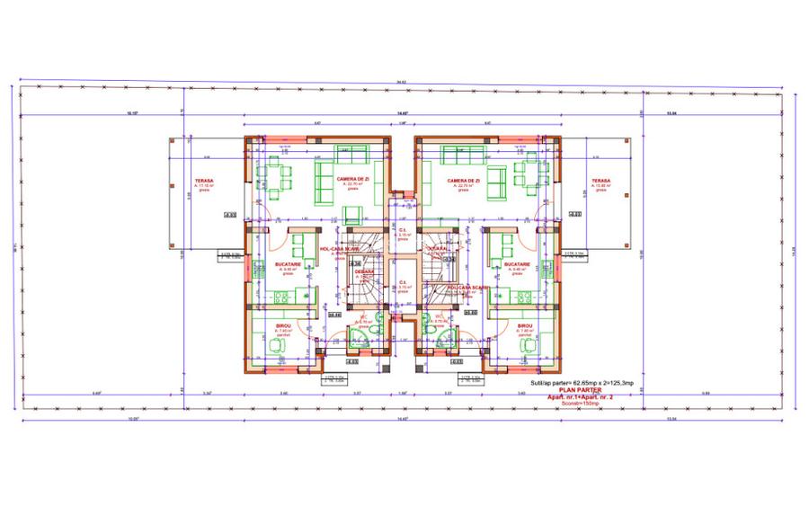 Chisoda - Duplex cu 5 camere despartit prin camera tehnica - 18