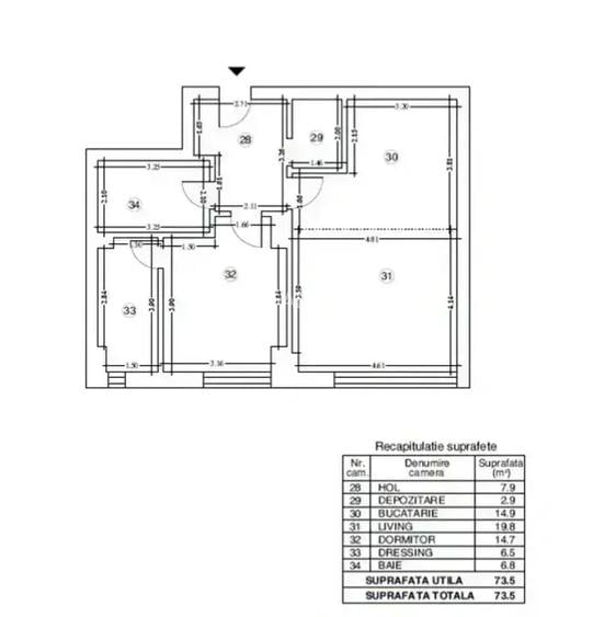 Apartament 2 camere su 73,50mpI Lux I Parcul Verdi-FloreascaI - 8