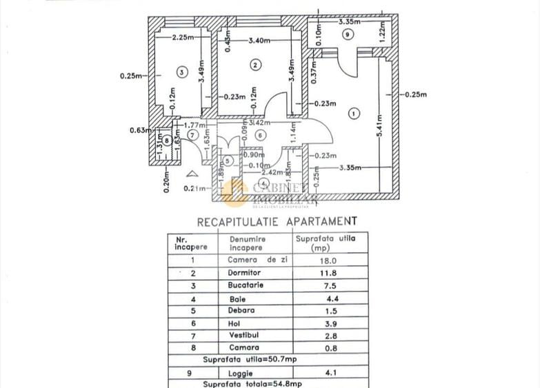 2 Camere - 55MP | Decomandat | 1985 | Metrou Crangasi la 10 minute - 1