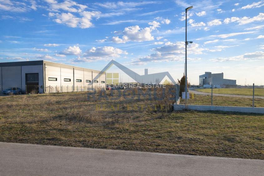 Teren industrial intravilan – 5.633 mp – deschidere 27 ml – acces DN1 - 5