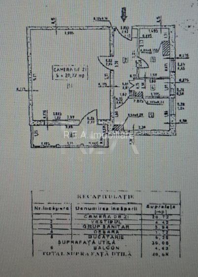 Garsonieră Decebal, et. 1, an 1990, metrou, 41 mp - 5